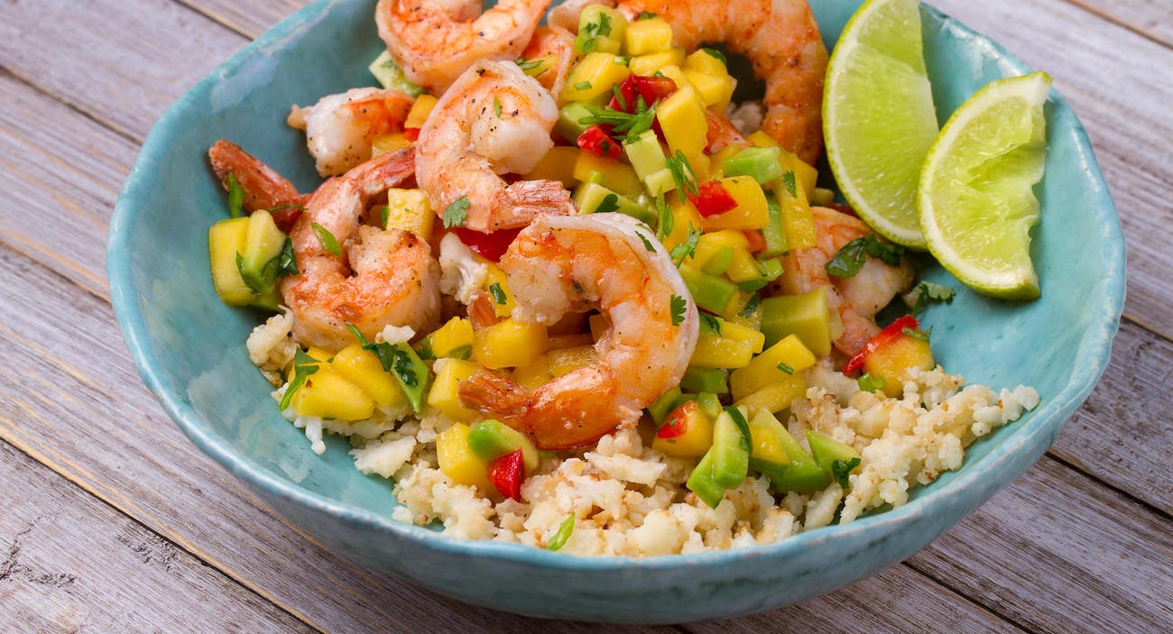 Keto Cauliflower Fried Rice With Shrimp Recipe