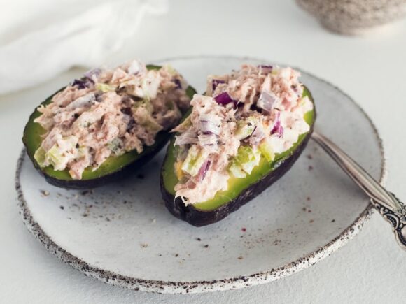 Tuna-Stuffed Avocado.