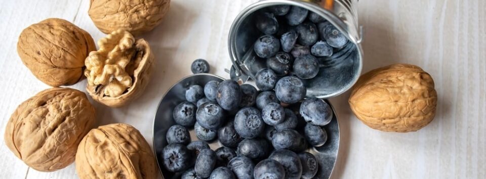 Blueberries with Walnuts – keto snack.